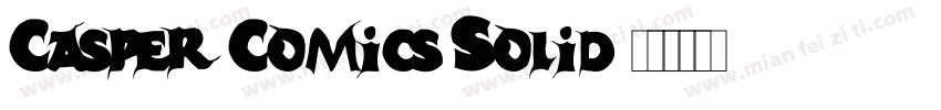Casper Comics Solid字体转换